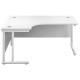 Olton Twin Cantilever Corner Office Desk